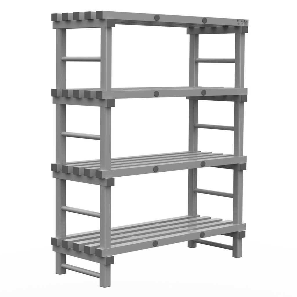 Rayonnage en plastique eurostelle modulaire