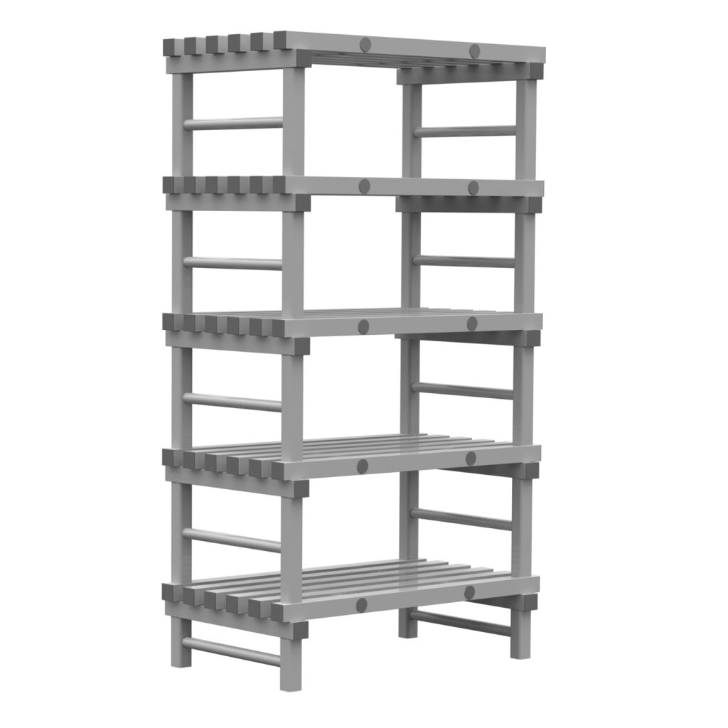 Rayonnage en plastique eurostelle modulaire