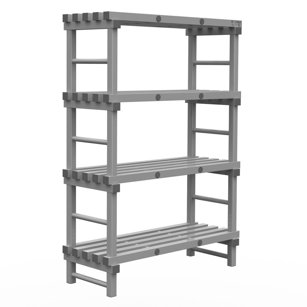 Rayonnage en plastique eurostelle modulaire