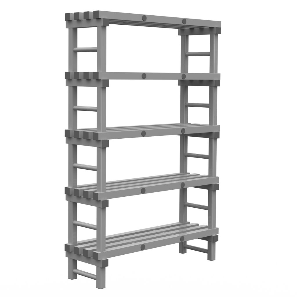 Rayonnage en plastique eurostelle modulaire
