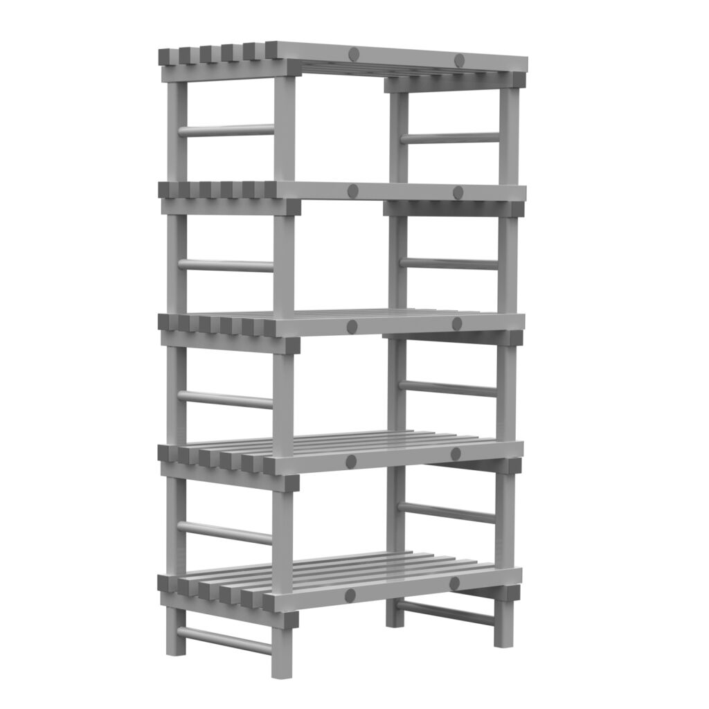 Rayonnage en plastique eurostelle modulaire