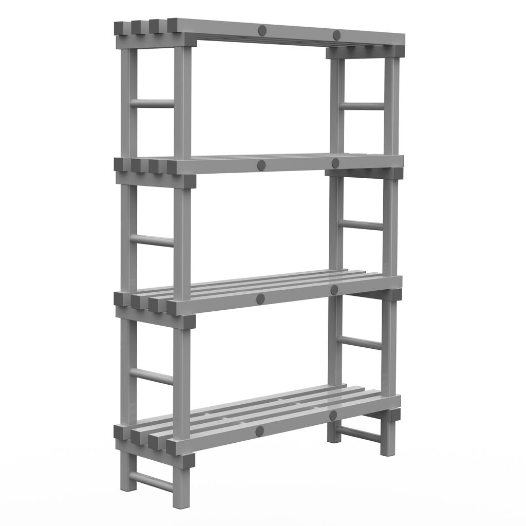 Rayonnage en plastique eurostelle modulaire