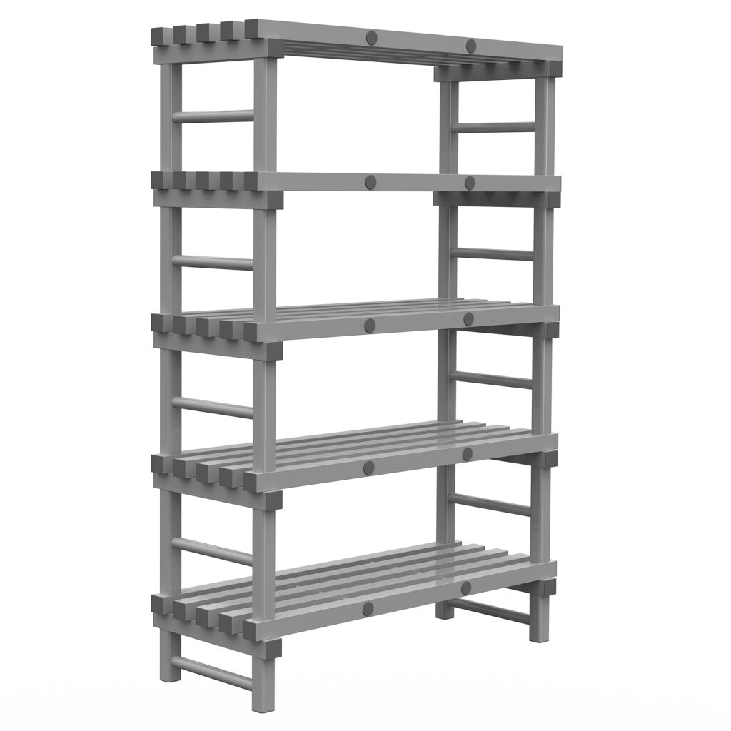 Rayonnage en plastique eurostelle modulaire
