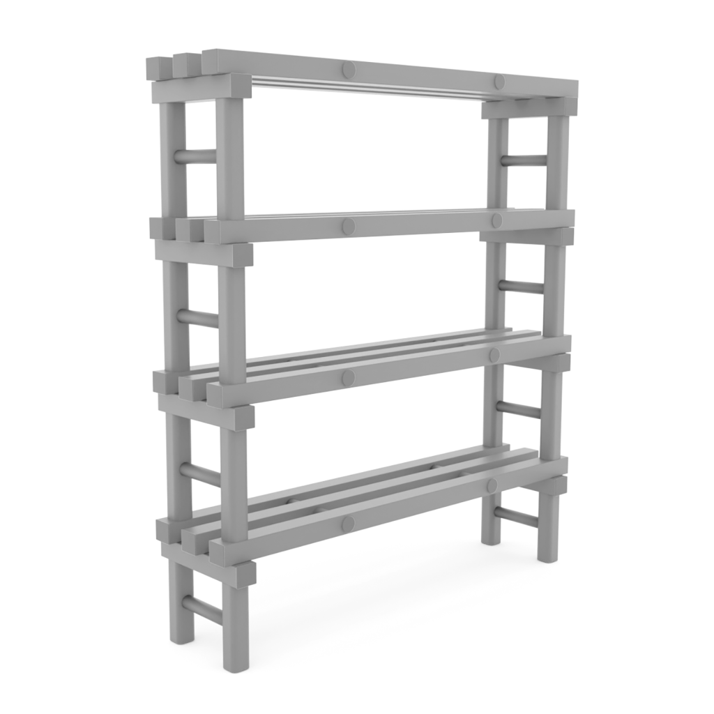 Kunststoffregale Eurostelle modular