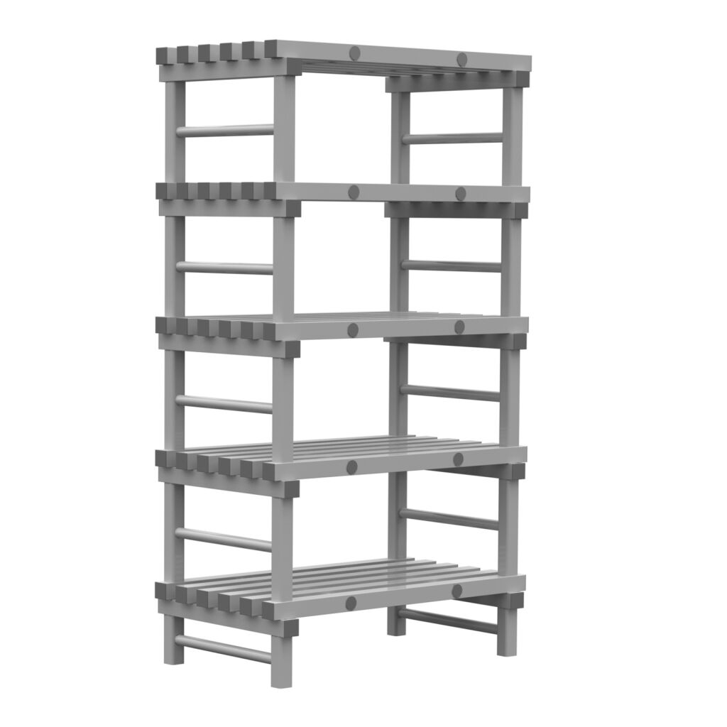 Kunststoffregale Eurostelle modular