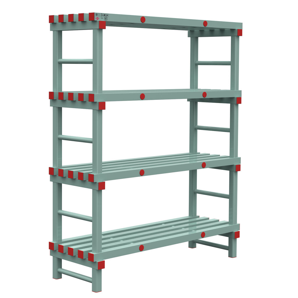 Rayonnage en plastique eurostelle modulaire