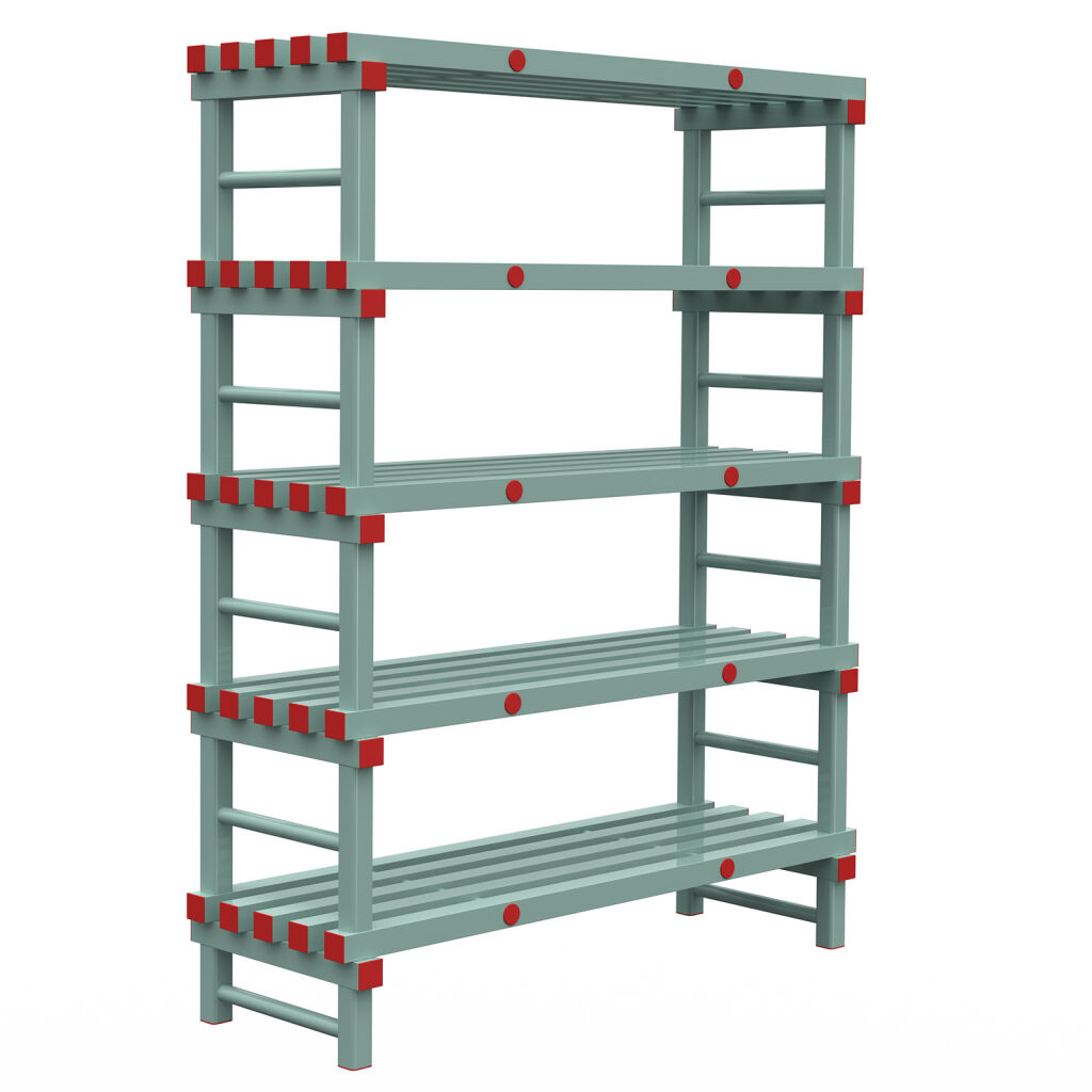 Rayonnage en plastique eurostelle modulaire