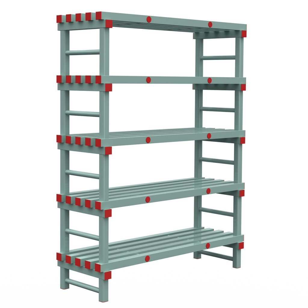 Rayonnage en plastique eurostelle modulaire