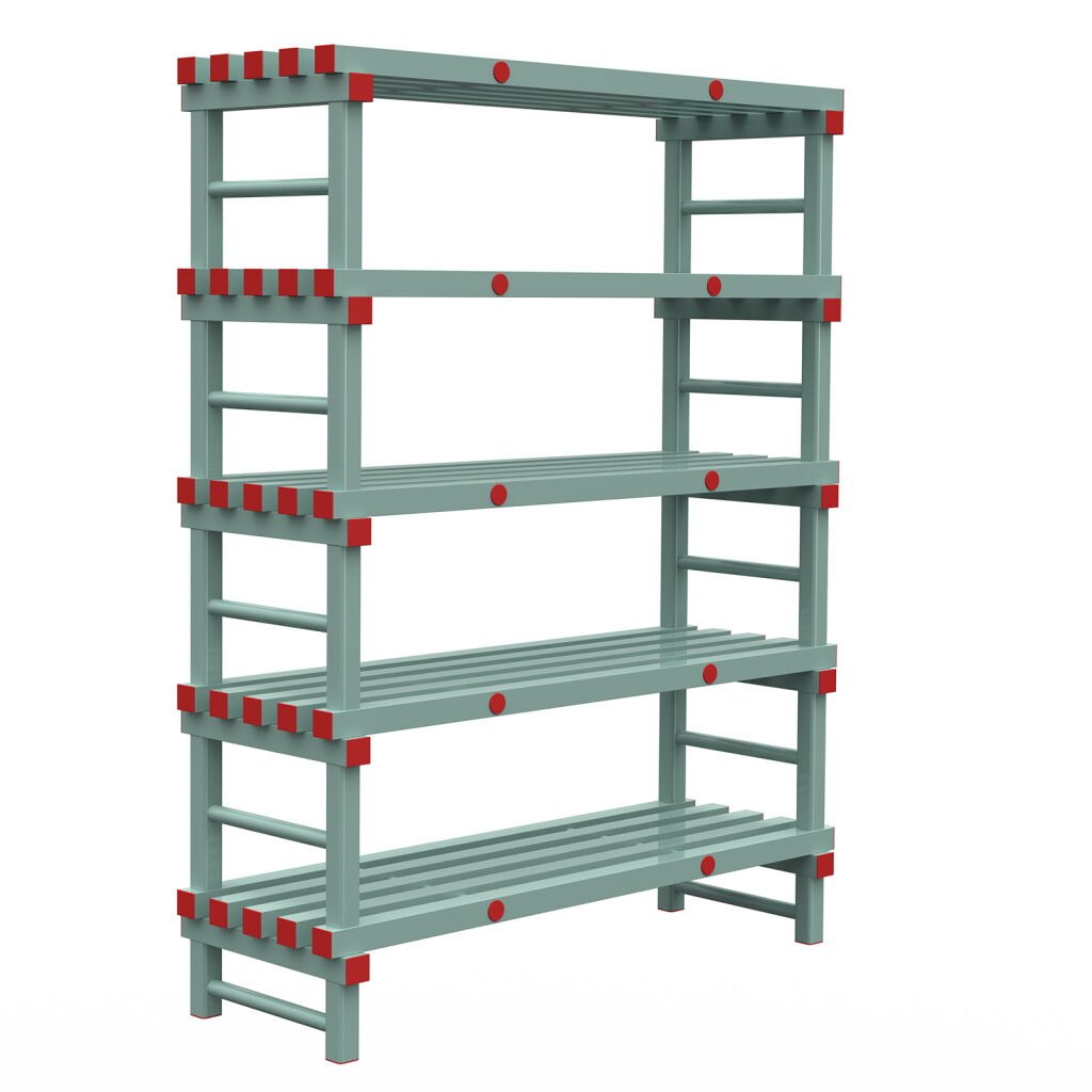 Rayonnage en plastique eurostelle modulaire