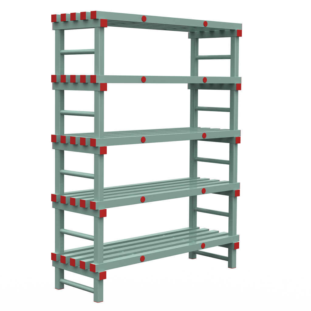 Rayonnage en plastique eurostelle modulaire