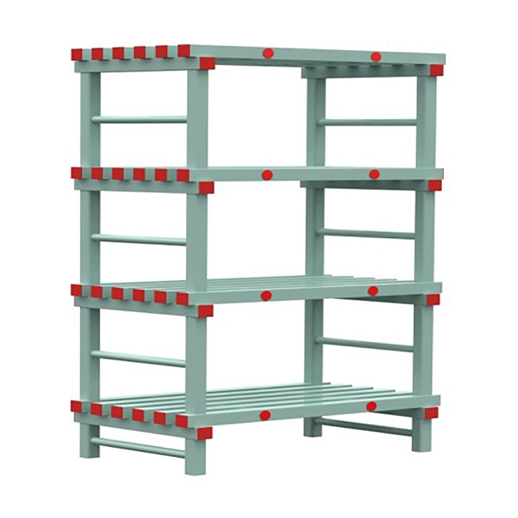 Rayonnage en plastique eurostelle modulaire