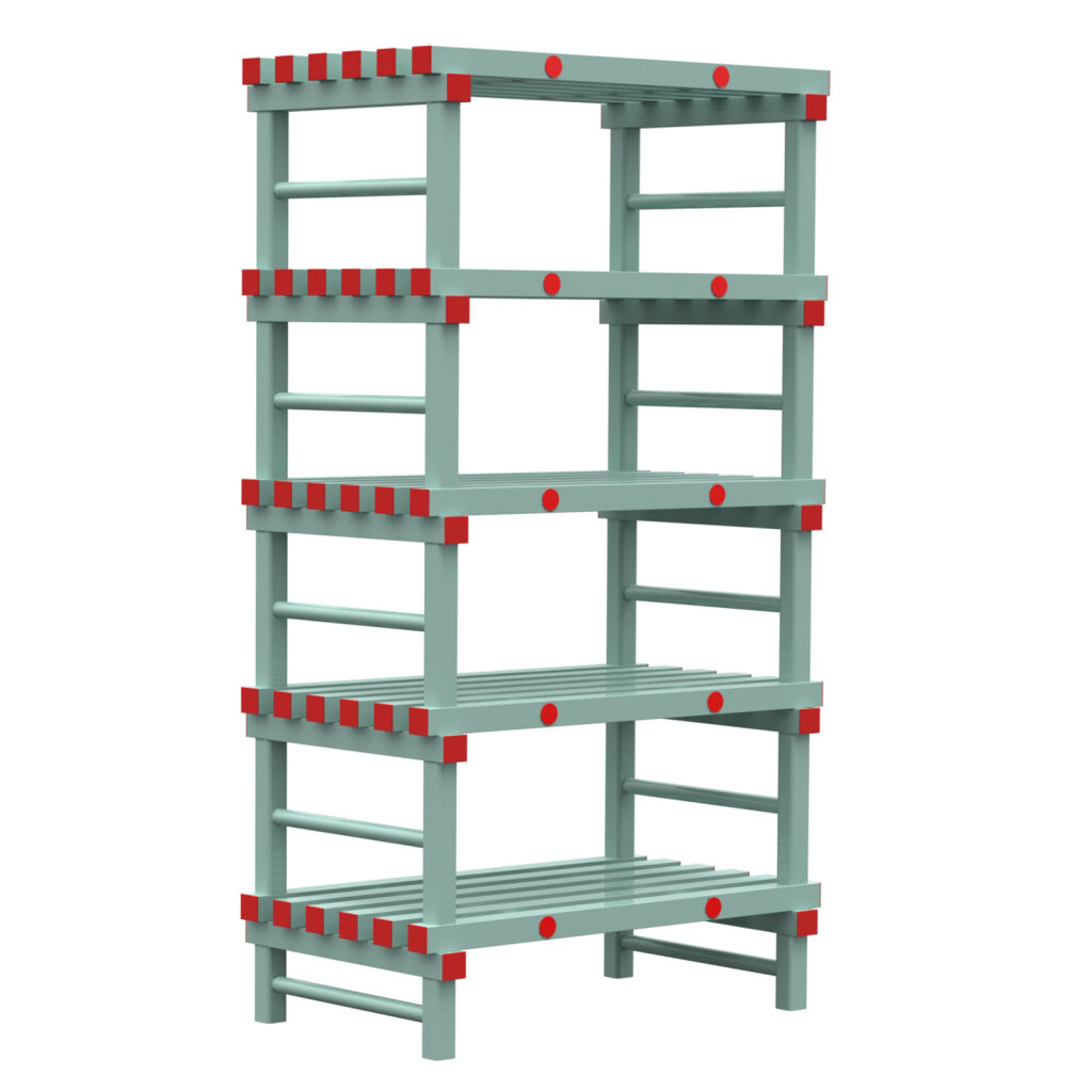 Kunststoffregale Eurostelle modular