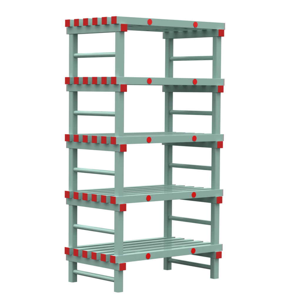 Plastic rack Euro rack modular