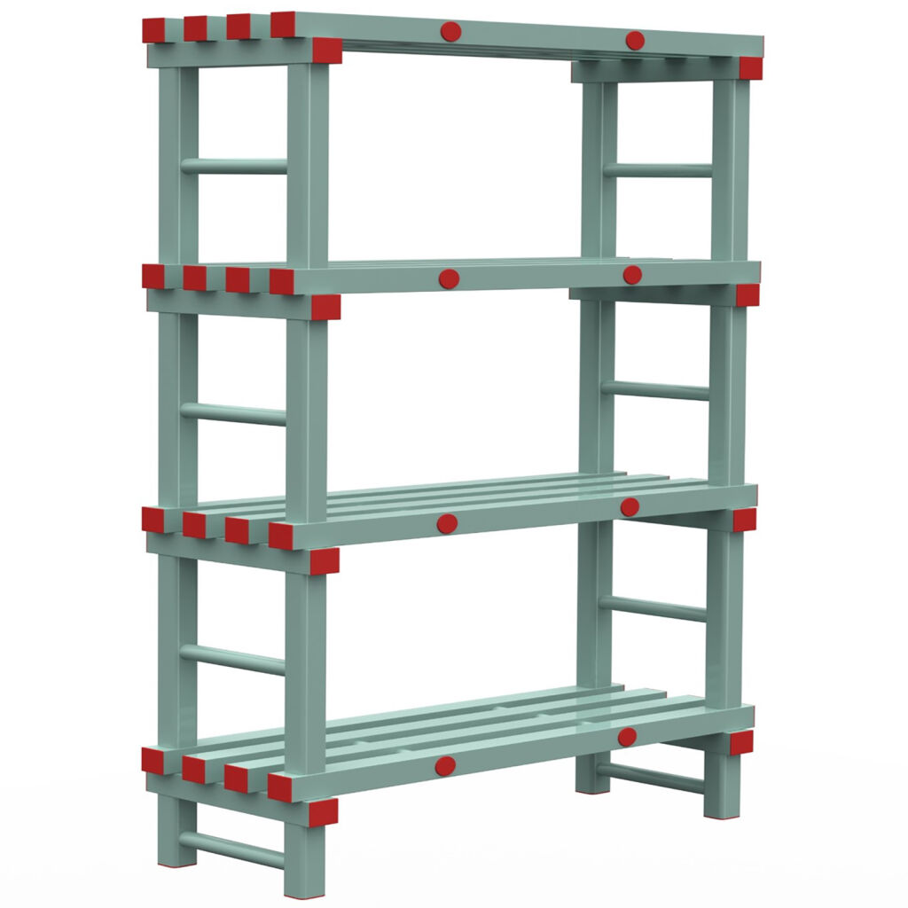 Kunststoffregale Eurostelle modular