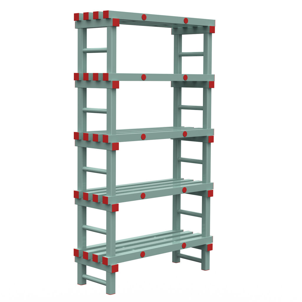 Rayonnage en plastique eurostelle modulaire