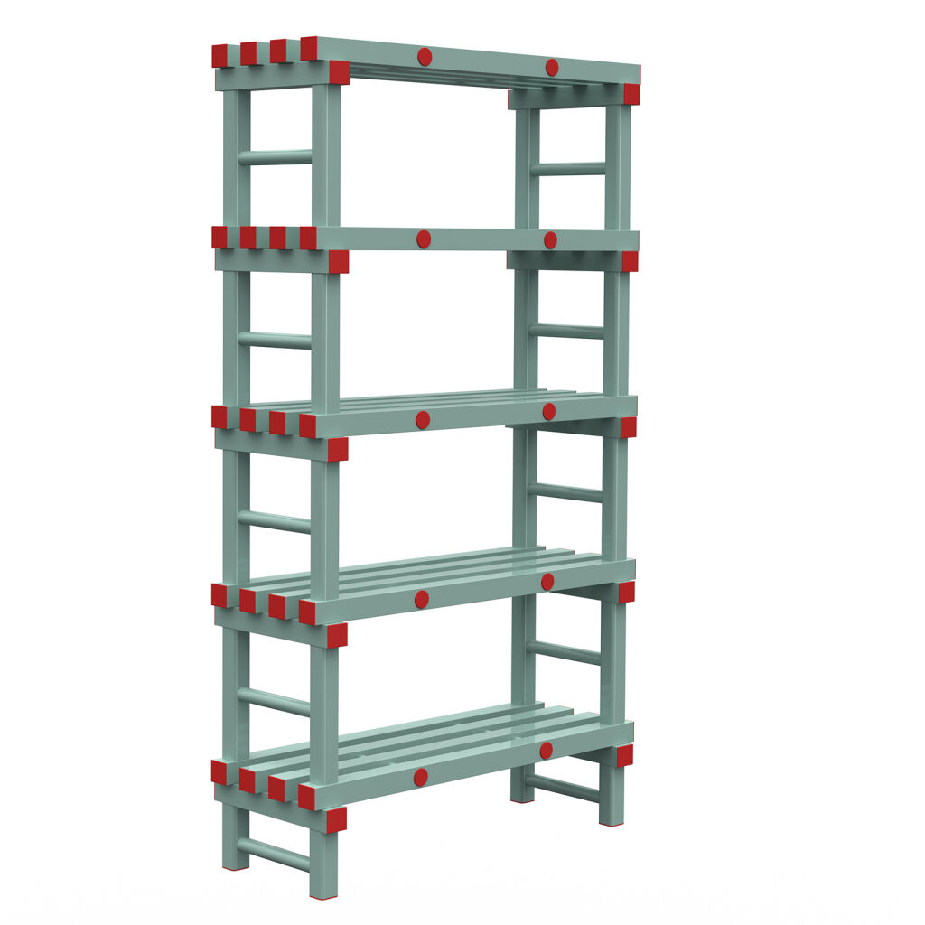 Rayonnage en plastique eurostelle modulaire