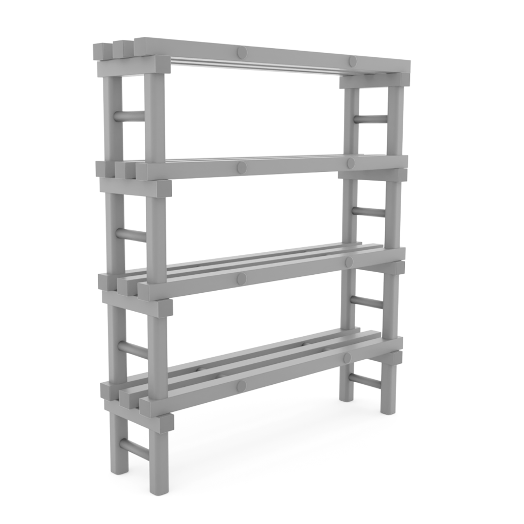 Rayonnage en plastique eurostelle modulaire
