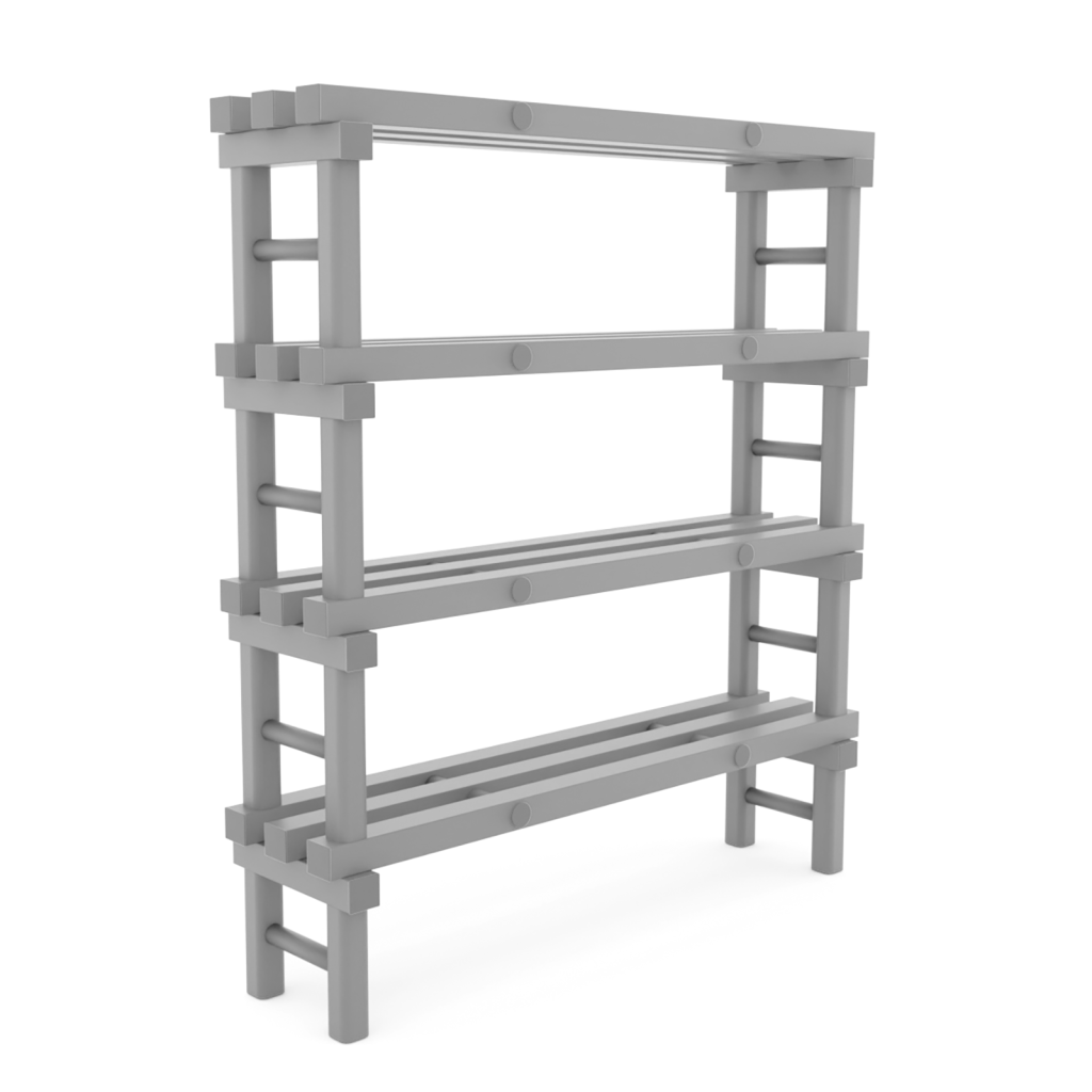 Rayonnage en plastique eurostelle modulaire
