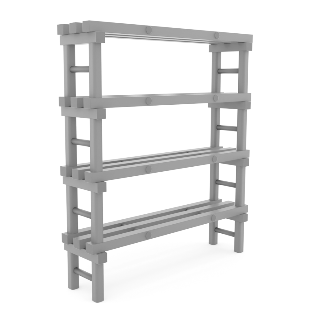 Rayonnage en plastique eurostelle modulaire