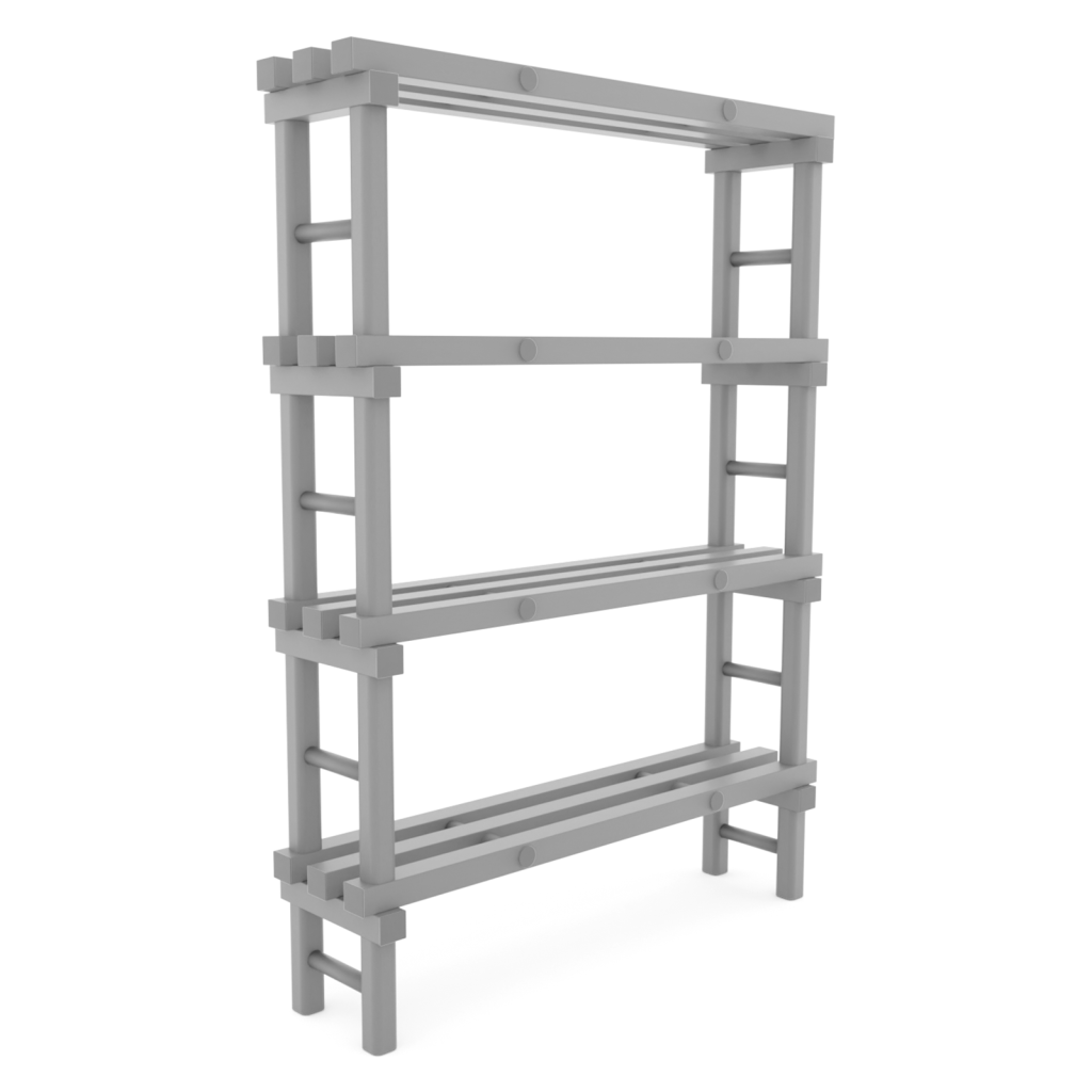 Rayonnage en plastique eurostelle modulaire