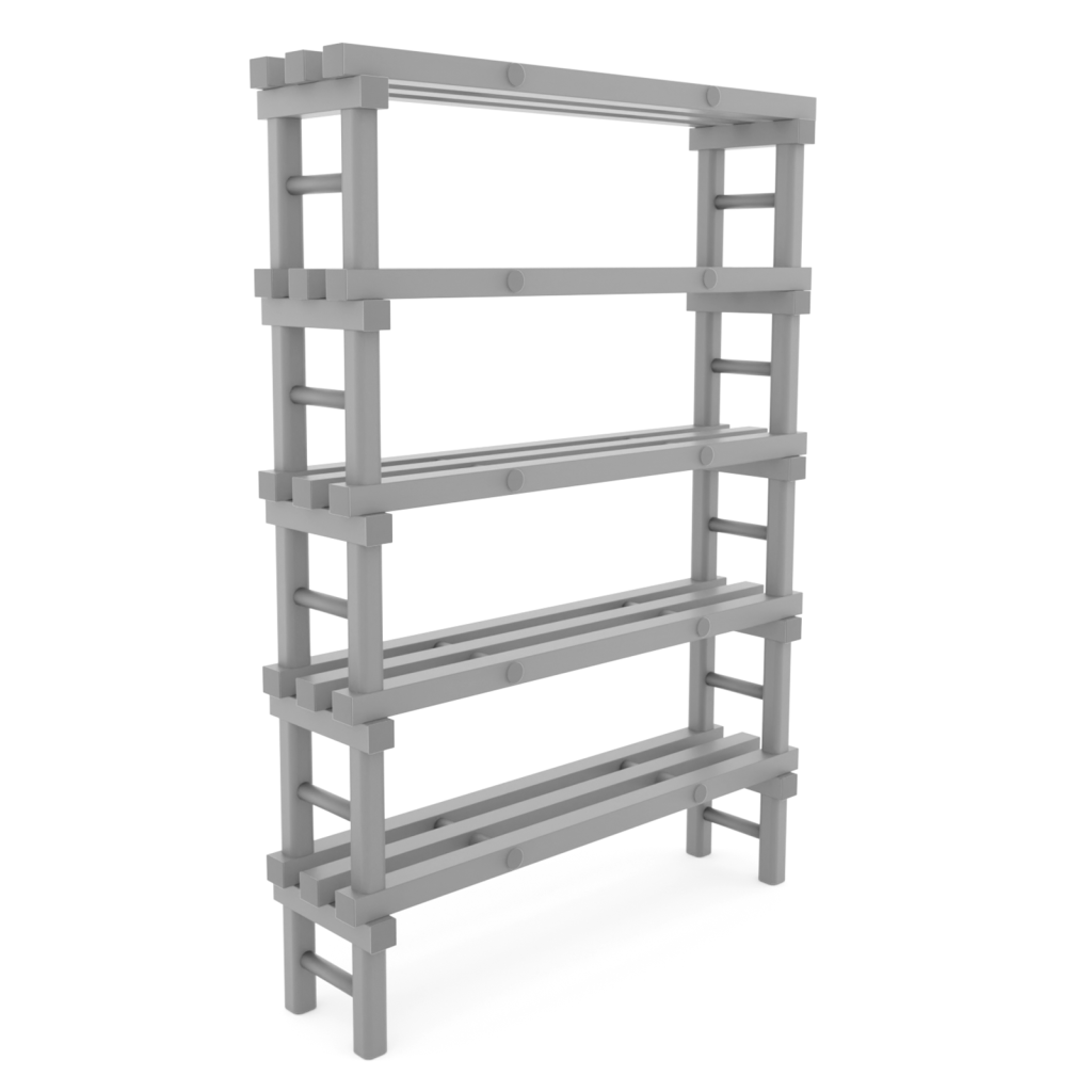 Rayonnage en plastique eurostelle modulaire