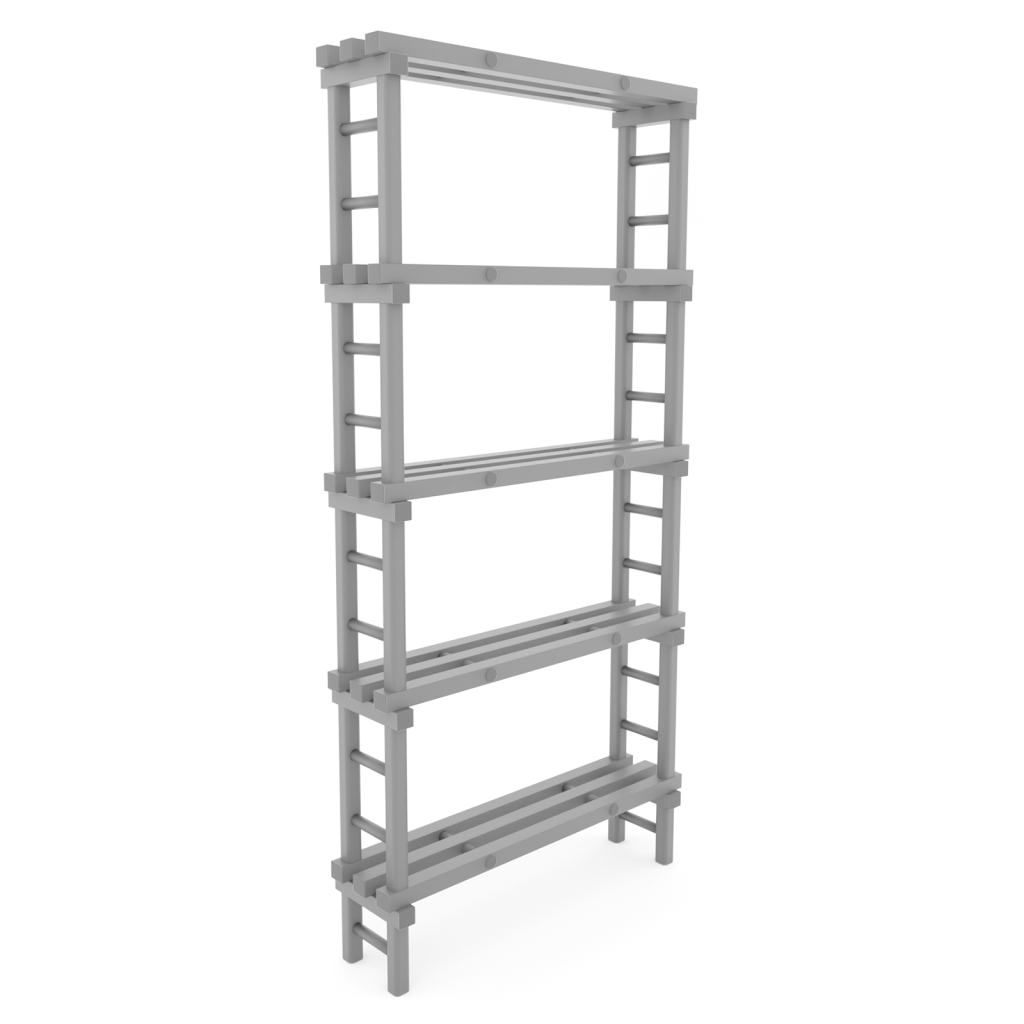 Rayonnage en plastique eurostelle modulaire