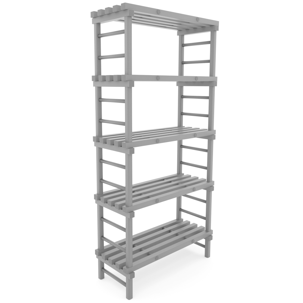 Rayonnage en plastique eurostelle modulaire