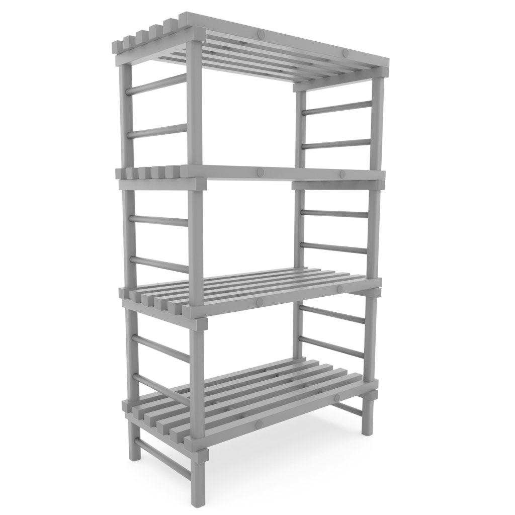 Rayonnage en plastique eurostelle modulaire
