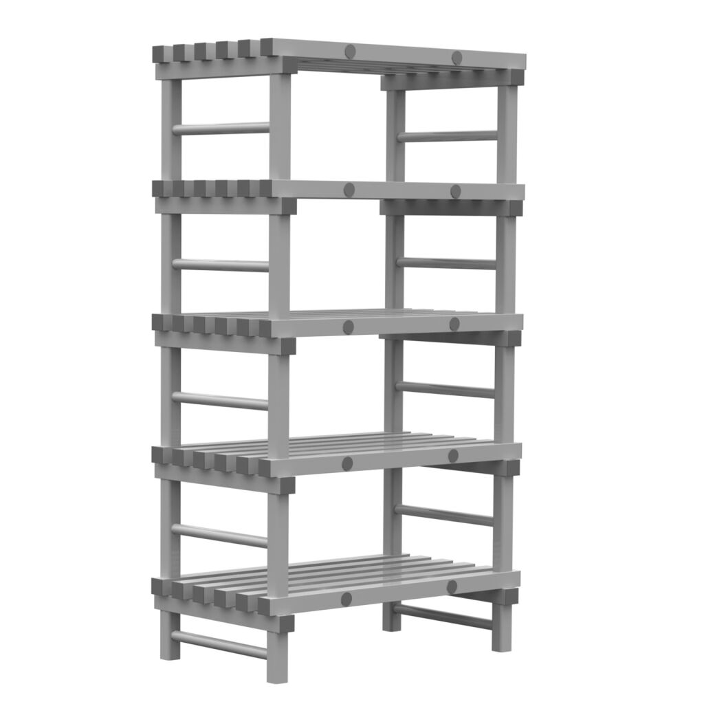Rayonnage en plastique eurostelle modulaire