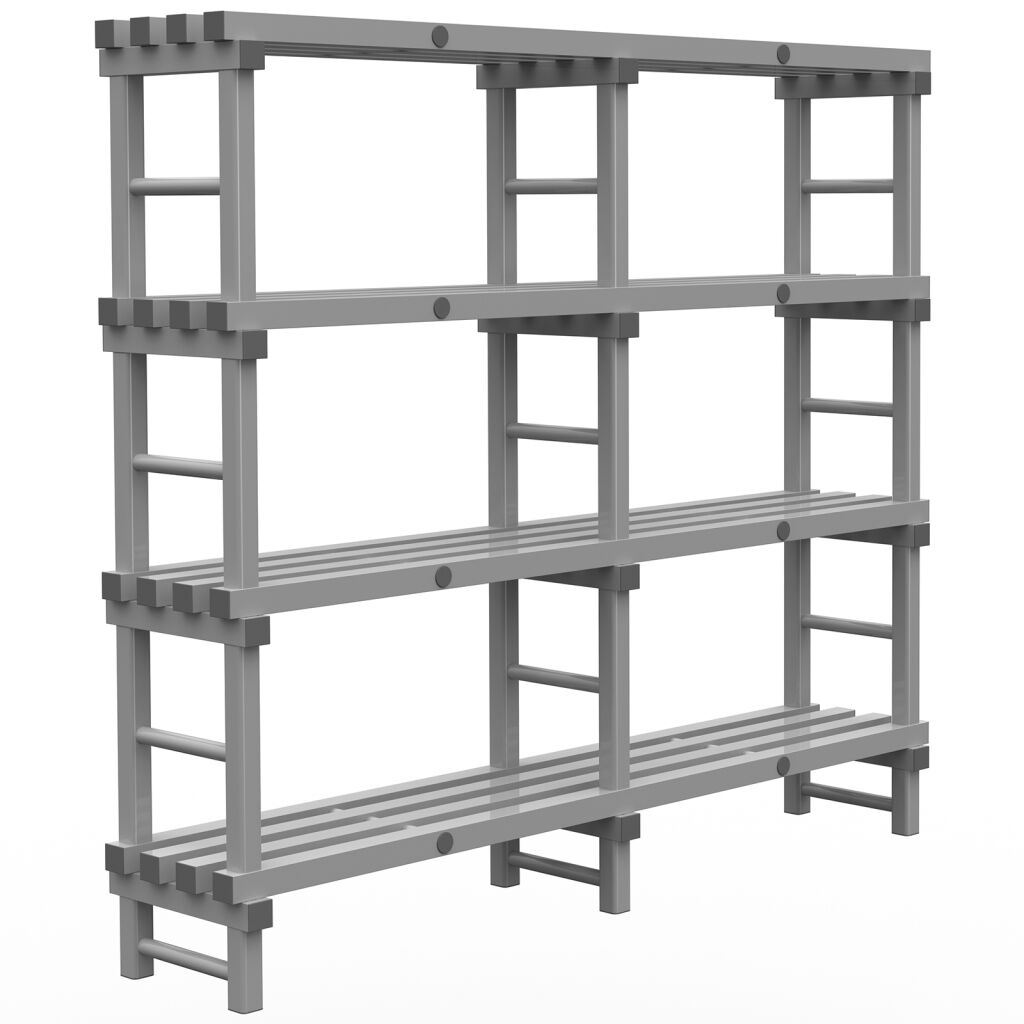Rayonnage en plastique eurostelle modulaire