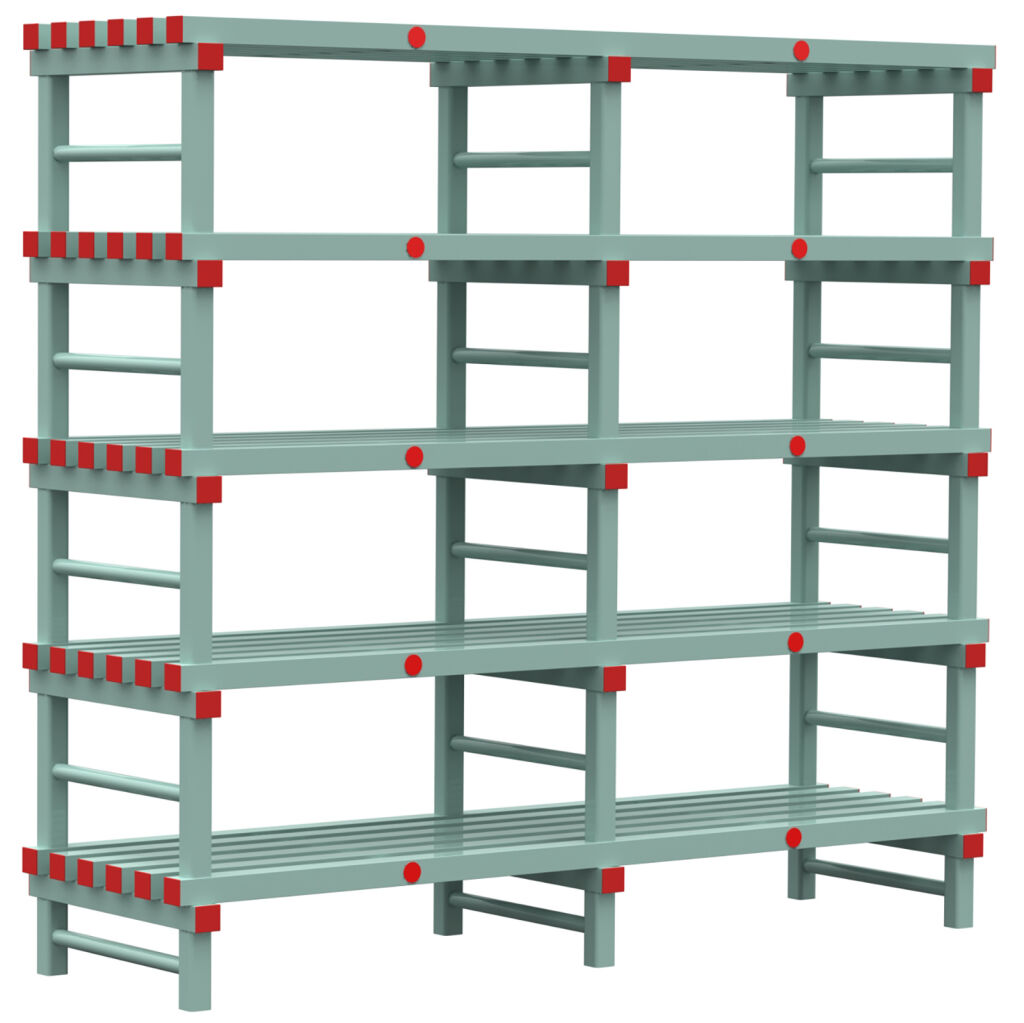 Plastic rack Euro rack modular