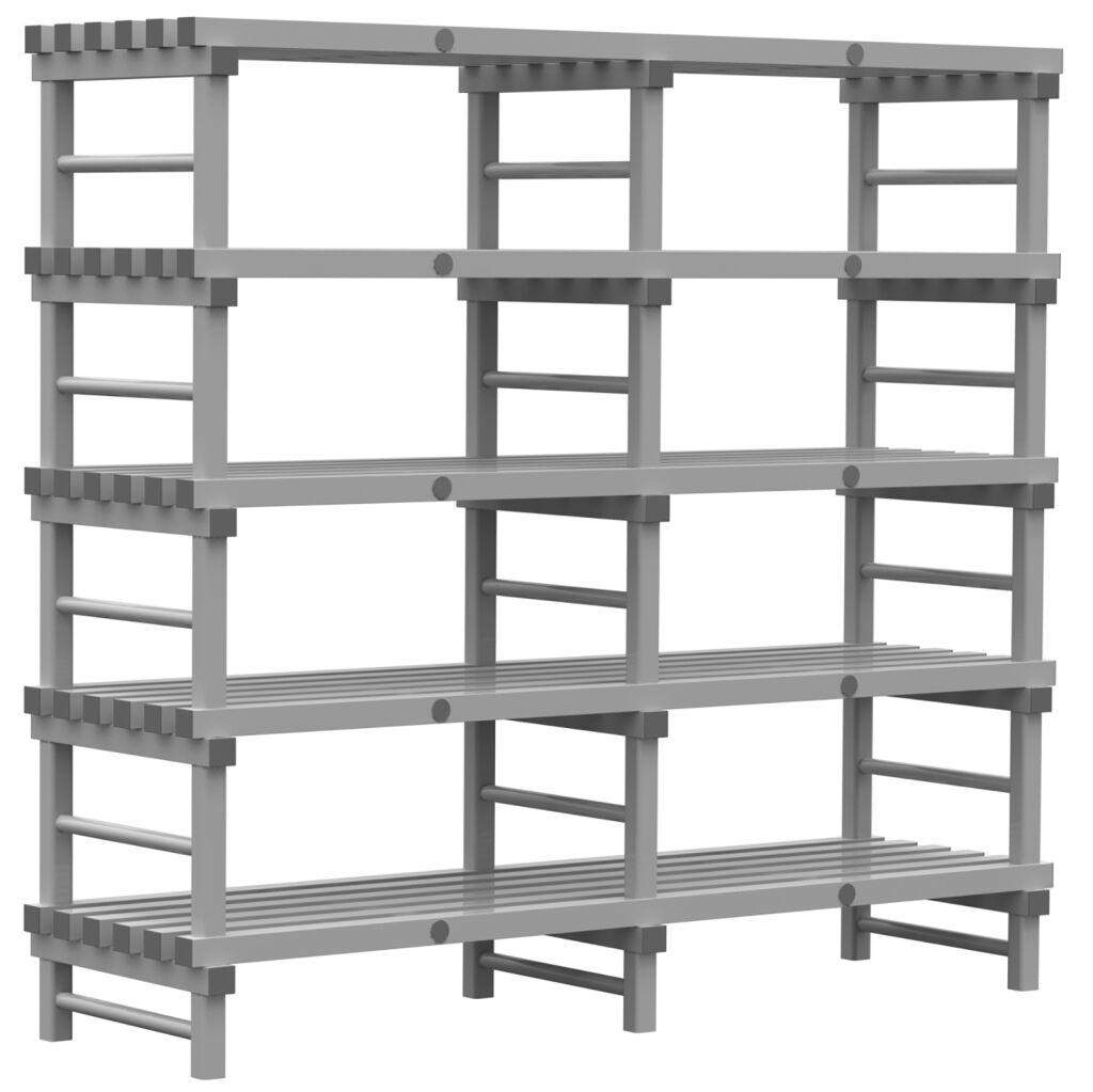Rayonnage en plastique eurostelle modulaire
