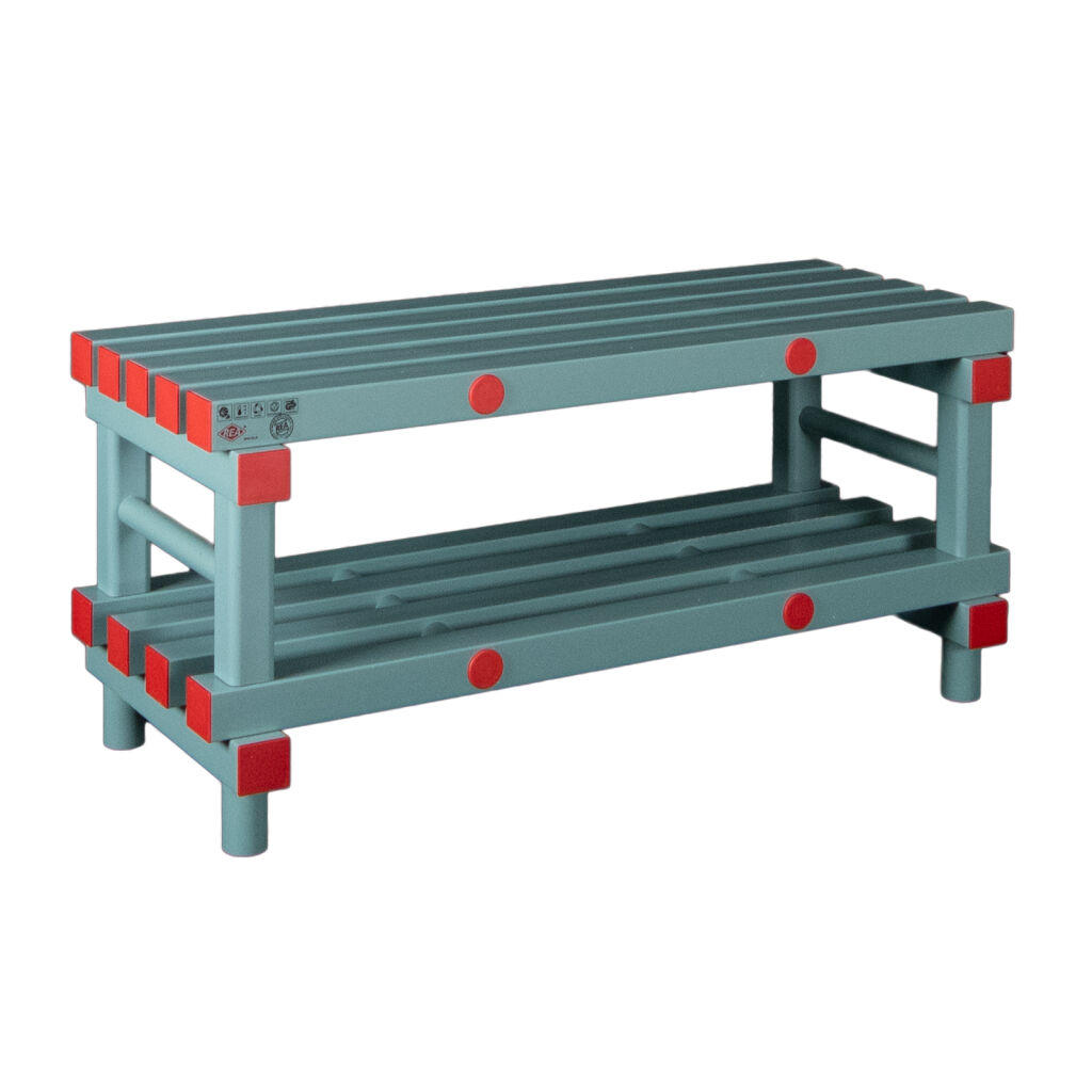 Cloakroom bench with shoe storage