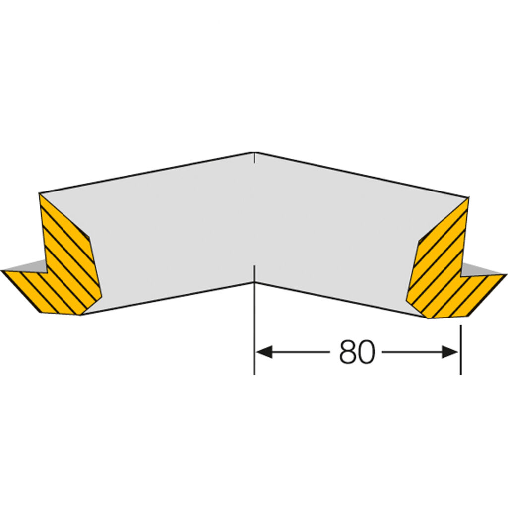 Profile protection accessories two corner protection 80mm