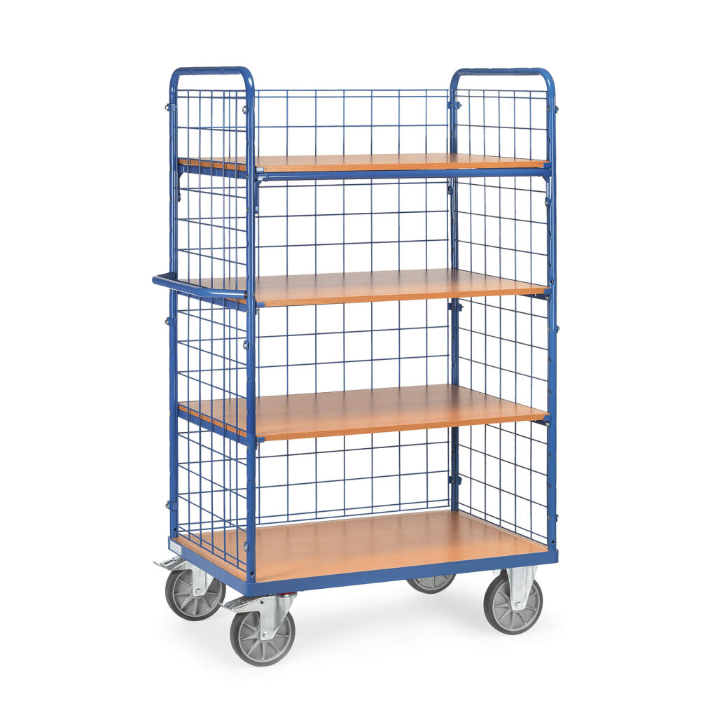 Etagenwagen Fetra Etagenwagen Schmalseiten und 1 Langwand geschlossen