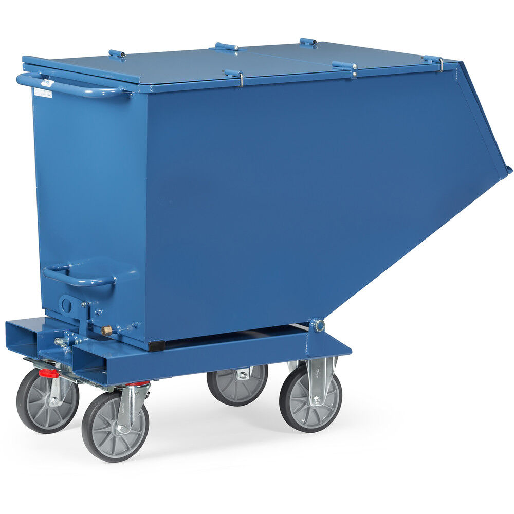 Tilting container accessories lid hinge