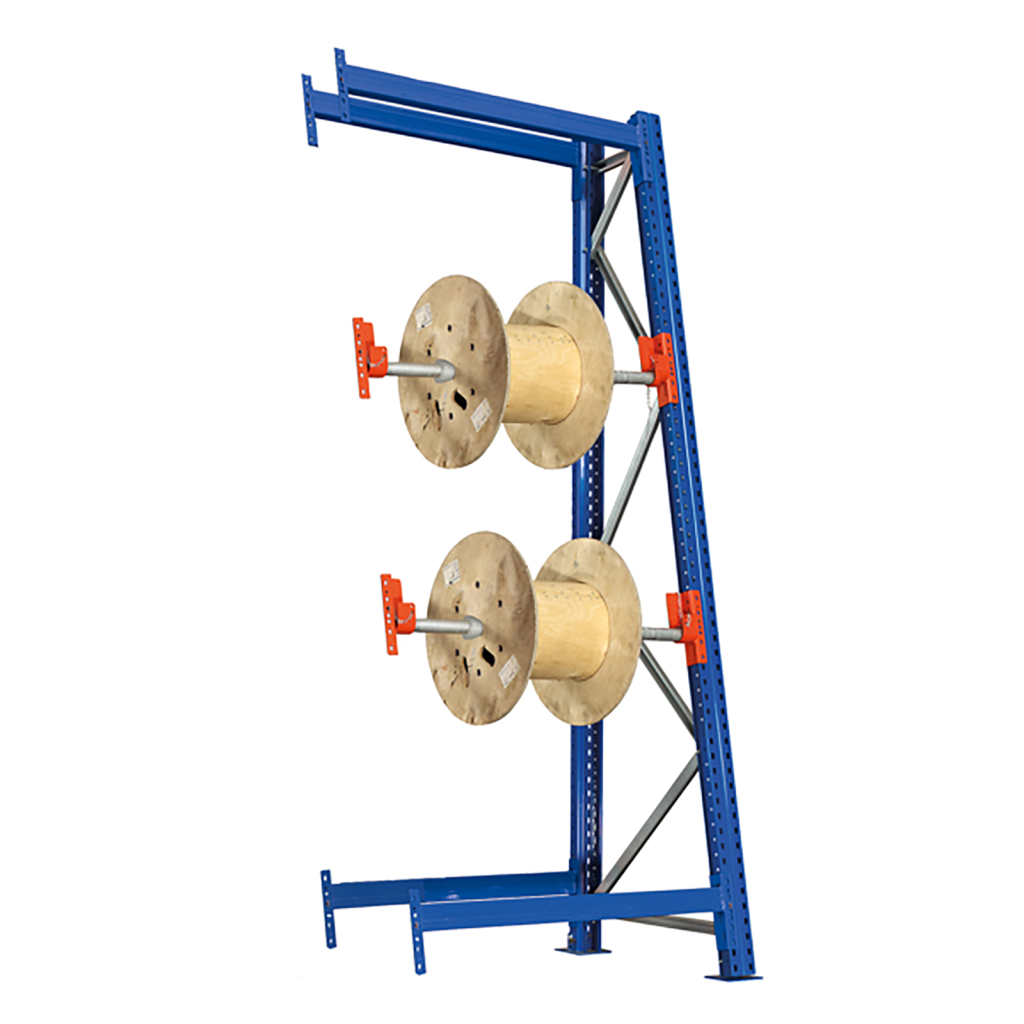 Rayonnages pour tourets rack de stockage pour enrouleurs section de construction