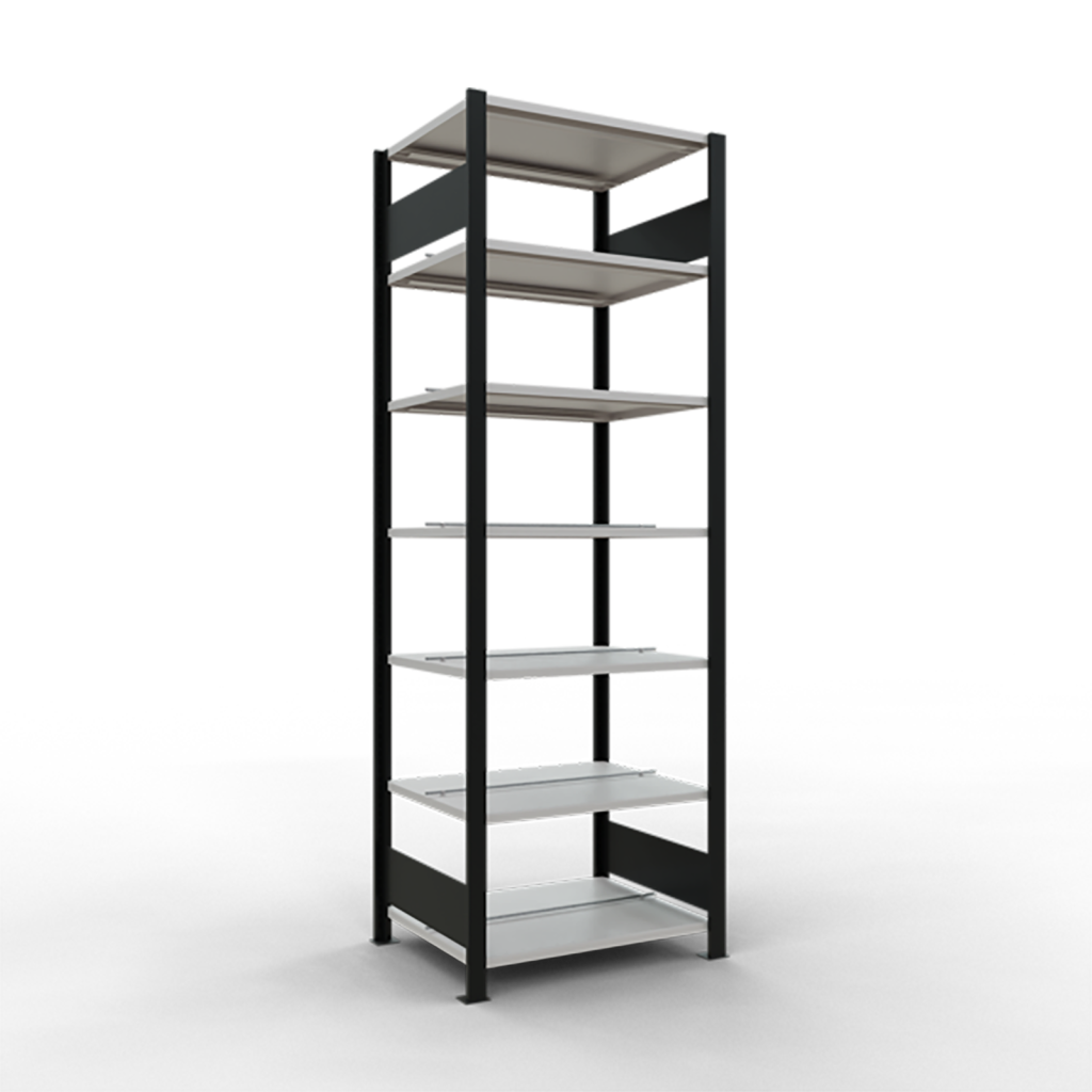 Static shelving rack 55 start section
