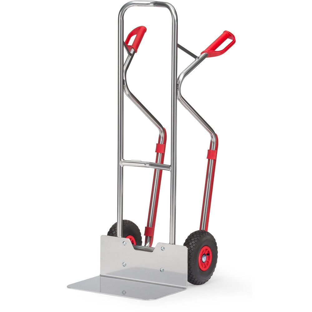 Aluminium handtruck Fetra light alu hand truck with pneumatic tyres 260x85 mm