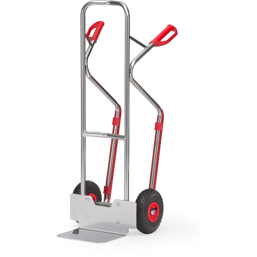 Aluminium handtruck Fetra light alu hand truck with pneumatic tyres 260x85 mm