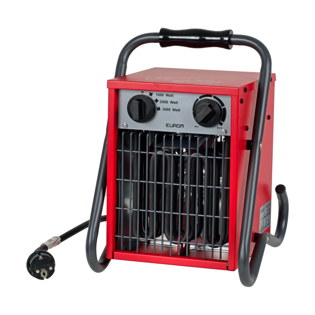 Chauffage d’atelier radiateur à ventilateur industriel 3 kW - 90 m3