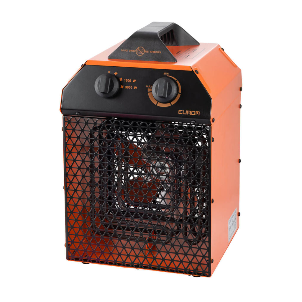 Chauffage d’atelier radiateur à ventilateur industriel 3 kW - 115 m3