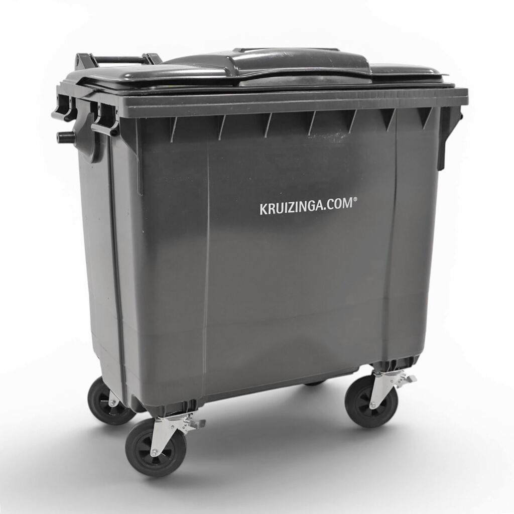 Conteneur poubelle Conteneur pour substances nocives 770 litres, convient pour prise DIN