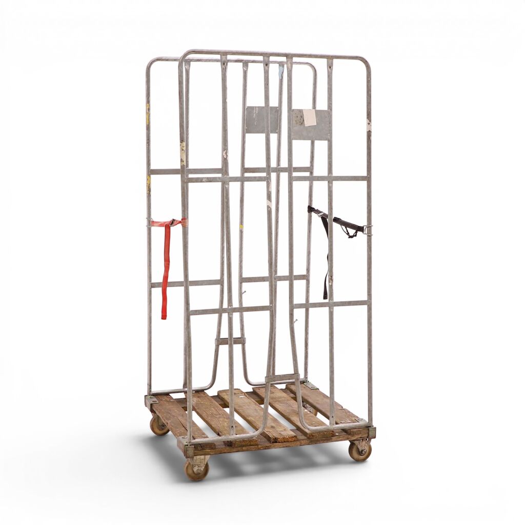 Rollwagen Gebraucht Rollbehälter 2-seitig mit Holzboden und Klemmgittern