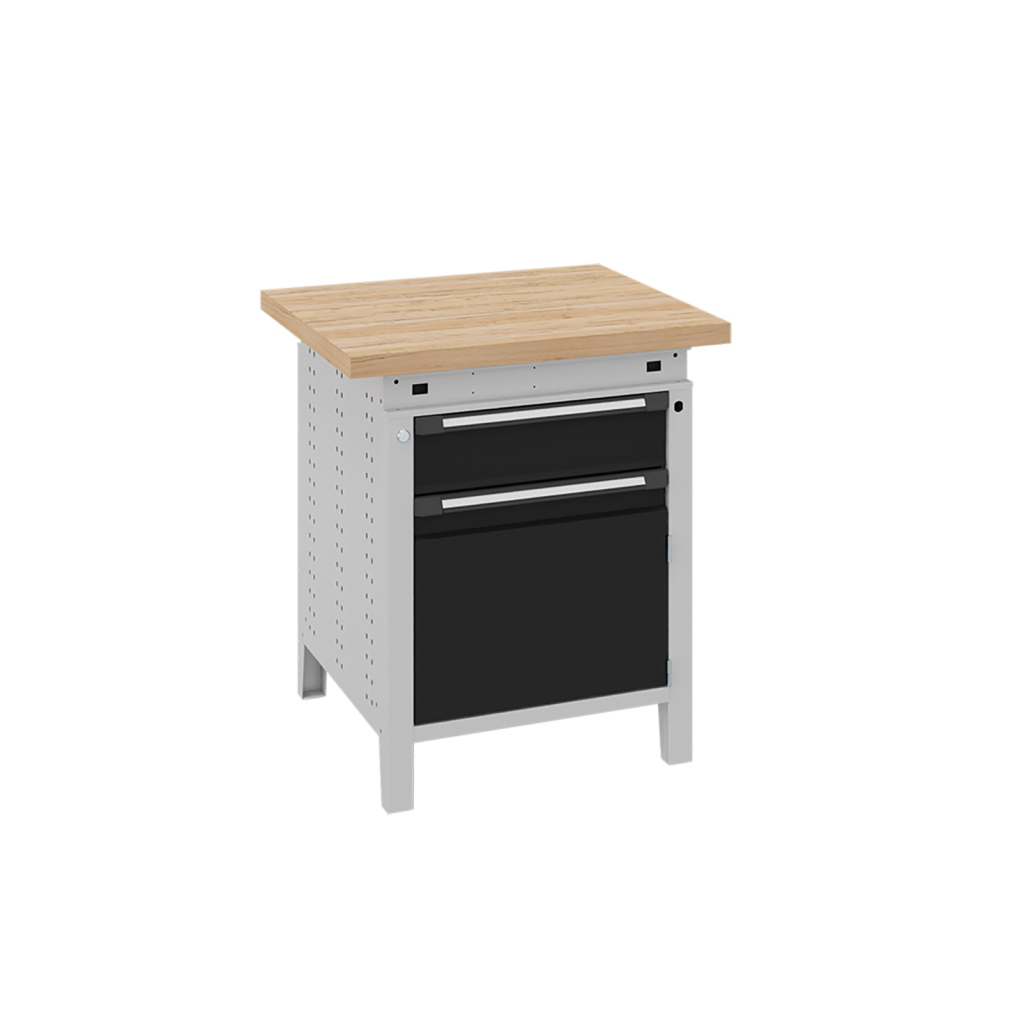 Etablis table de travail avec 1 tiroir et 1 armoire