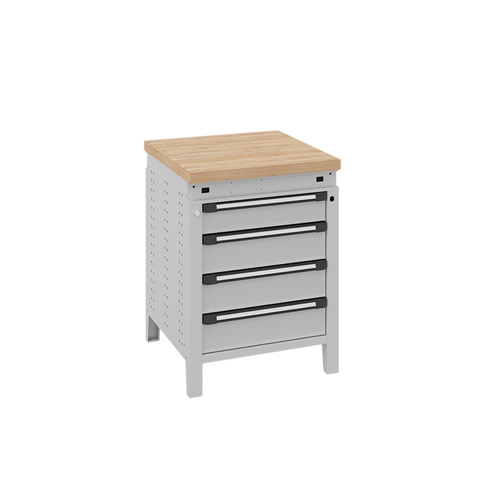 Etablis table de travail équipe de 4 tiroirs