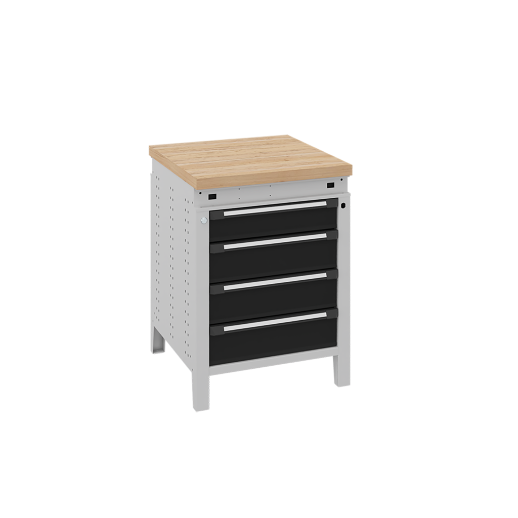 Workbenches with 4 drawers 