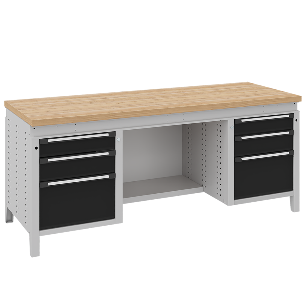 Workbenches with 6 drawers 