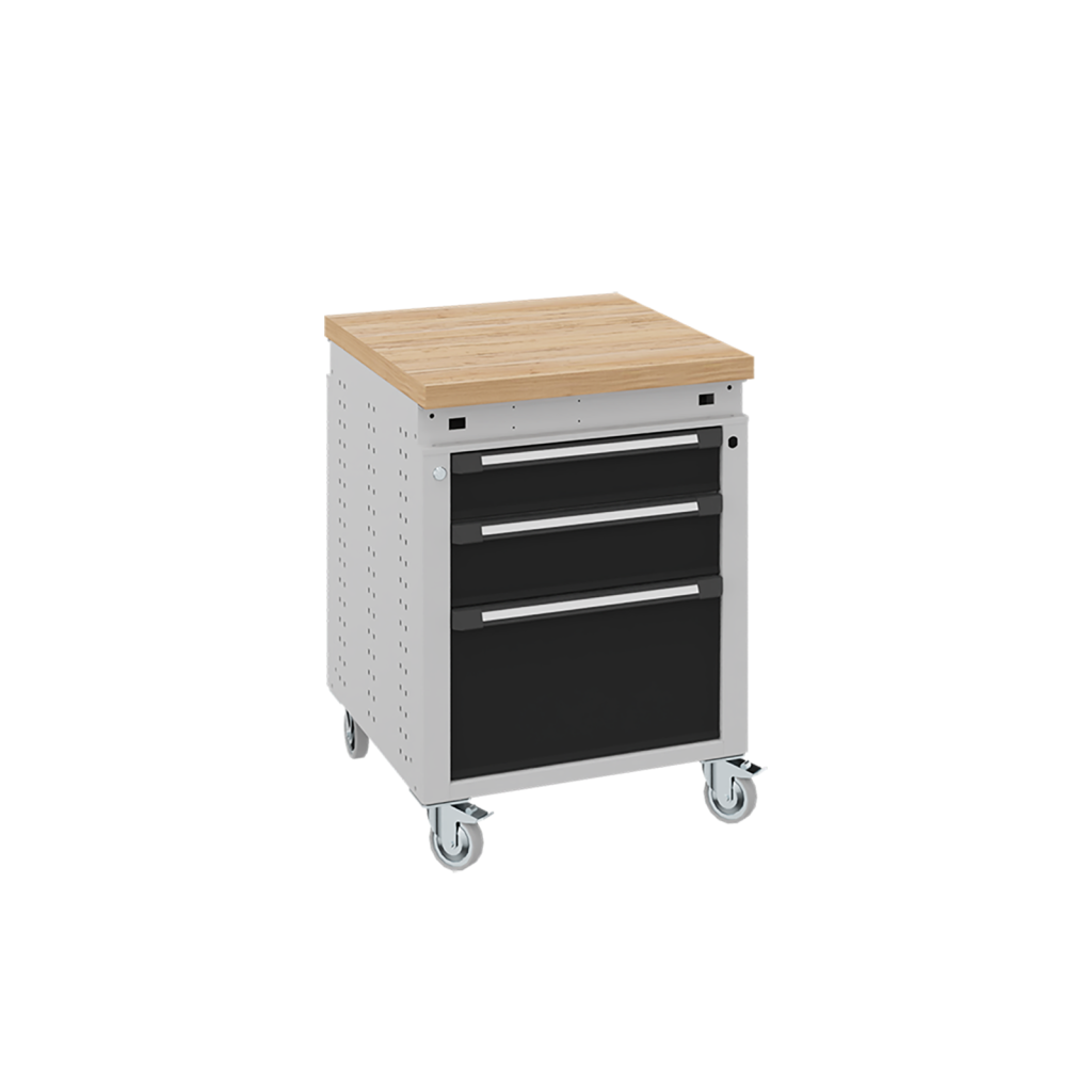 Workbenches mobile workbench on wheels, with 3 drawers