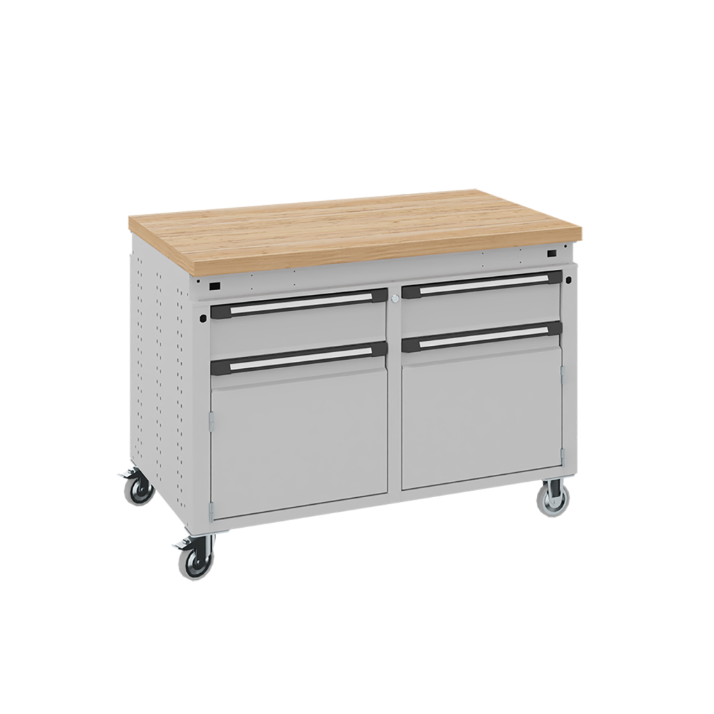 Etablis table de travail avec 2 armoires et 2 tiroirs